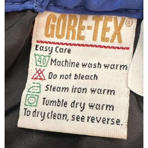 Log House Designs Mens Medium Pant Gore-Tex Leg Zip Blue Hiking Outdoor - Picture 7 of 12